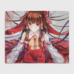 Плед флисовый Touhou Project Рейму Cute, цвет: 3D-велсофт