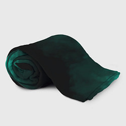 Плед флисовый Зелёный туман на чёрном, цвет: 3D-велсофт — фото 2