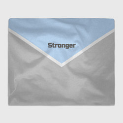 Плед Stronger серо-голубой