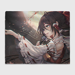 Плед флисовый Touhou Project Рейму sings, цвет: 3D-велсофт