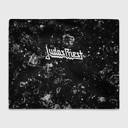 Плед флисовый Judas Priest black ice, цвет: 3D-велсофт