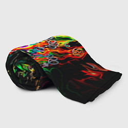 Плед флисовый Хамелеон и стихии, цвет: 3D-велсофт — фото 2