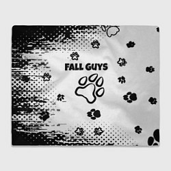 Плед флисовый Fall Guys game, цвет: 3D-велсофт