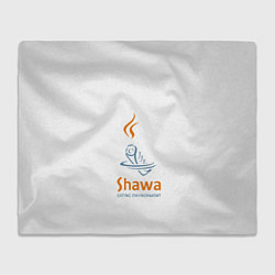 Плед флисовый Шаурма environment, цвет: 3D-велсофт