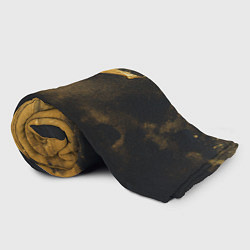 Плед флисовый Золотое напыление на черном, цвет: 3D-велсофт — фото 2