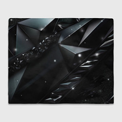 Плед флисовый Black luxury abstract, цвет: 3D-велсофт