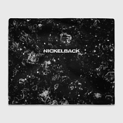 Плед флисовый Nickelback black ice, цвет: 3D-велсофт