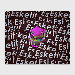 Плед флисовый Esskeetit logo pattern, цвет: 3D-велсофт