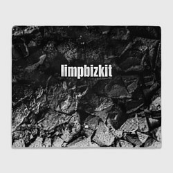 Плед флисовый Limp Bizkit black graphite, цвет: 3D-велсофт