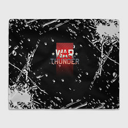 Плед флисовый Warthunder белые краски онлайн, цвет: 3D-велсофт