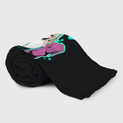 Плед флисовый Киви Арага ахегао - Становясь волшебницей, цвет: 3D-велсофт — фото 2