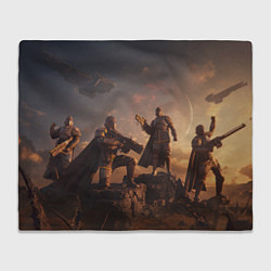 Плед флисовый Helldivers 2: Brotherhood, цвет: 3D-велсофт