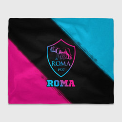 Плед флисовый Roma - neon gradient, цвет: 3D-велсофт