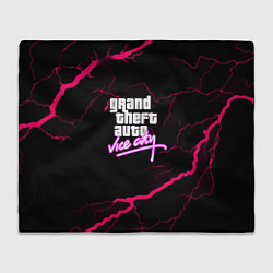 Плед флисовый GTA storm vice city, цвет: 3D-велсофт