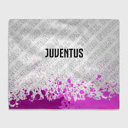 Плед флисовый Juventus pro football посередине, цвет: 3D-велсофт