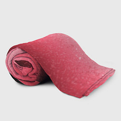 Плед флисовый Градиент розово-чёрный брызги, цвет: 3D-велсофт — фото 2