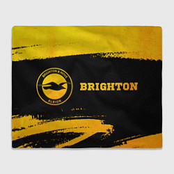 Плед флисовый Brighton - gold gradient по-горизонтали, цвет: 3D-велсофт