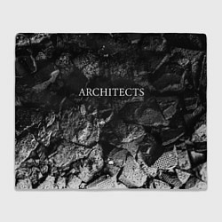Плед флисовый Architects black graphite, цвет: 3D-велсофт
