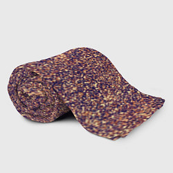 Плед флисовый Драгоценный фиолетово-медный абстракция, цвет: 3D-велсофт — фото 2