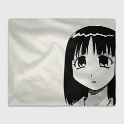 Плед флисовый Azumanga Daioh Аюму Касуга, цвет: 3D-велсофт