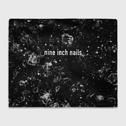 Плед флисовый Nine Inch Nails black ice, цвет: 3D-велсофт