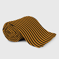 Плед флисовый Георгиевская полоса чёрно-жёлтый, цвет: 3D-велсофт — фото 2