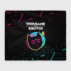 Плед флисовый Thousand Foot Krutch - rock star cat, цвет: 3D-велсофт