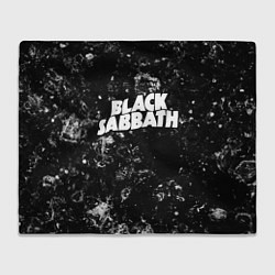 Плед флисовый Black Sabbath black ice, цвет: 3D-велсофт