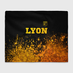 Плед флисовый Lyon - gold gradient посередине, цвет: 3D-велсофт
