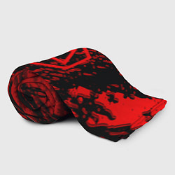 Плед флисовый Linkin park red logo, цвет: 3D-велсофт — фото 2