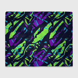 Плед флисовый Абстрактный фон со спортивным рисунком, цвет: 3D-велсофт