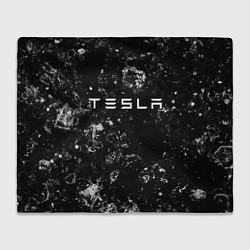 Плед флисовый Tesla black ice, цвет: 3D-велсофт