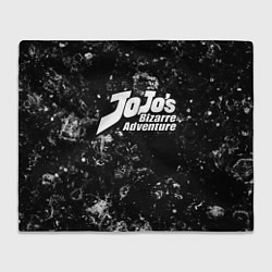 Плед флисовый JoJo Bizarre Adventure black ice, цвет: 3D-велсофт