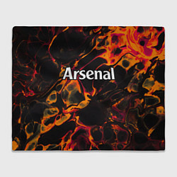 Плед флисовый Arsenal red lava, цвет: 3D-велсофт