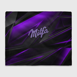 Плед флисовый Milfa milka style, цвет: 3D-велсофт