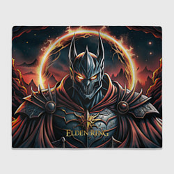 Плед флисовый Elden Ring персонаж темный рыцарь, цвет: 3D-велсофт