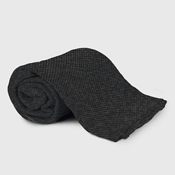 Плед флисовый Текстурированный чёрно-серый, цвет: 3D-велсофт — фото 2