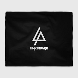 Плед флисовый Linkin park logo brend music, цвет: 3D-велсофт