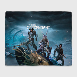 Плед флисовый The first descendant персонажи, цвет: 3D-велсофт