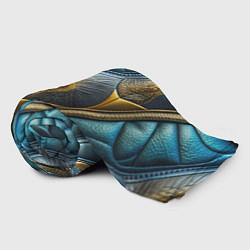 Плед флисовый Объемный футуристический текстурный костюм из кожи, цвет: 3D-велсофт — фото 2