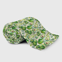 Плед флисовый Авокадо и брокколи, цвет: 3D-велсофт — фото 2