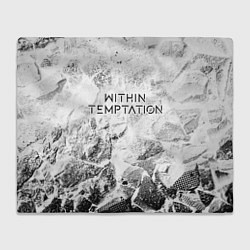 Плед флисовый Within Temptation white graphite, цвет: 3D-велсофт