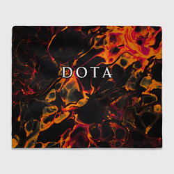 Плед флисовый Dota red lava, цвет: 3D-велсофт