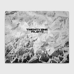 Плед Twenty One Pilots white graphite