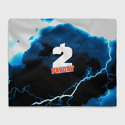 Плед флисовый Payday 2 storm, цвет: 3D-велсофт