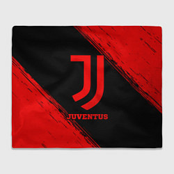 Плед флисовый Juventus - red gradient, цвет: 3D-велсофт