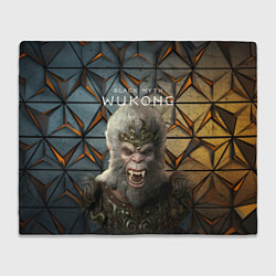 Плед флисовый Black myth wukong король обезьян, цвет: 3D-велсофт