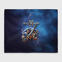 Плед флисовый Captain Titus Warhammer 40000 space marine 2, цвет: 3D-велсофт