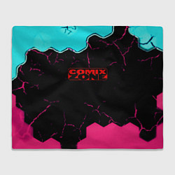 Плед флисовый Comix zone hexagon, цвет: 3D-велсофт