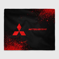 Плед флисовый Mitsubishi - red gradient по-горизонтали, цвет: 3D-велсофт